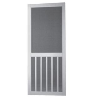 Screen Tight 32 in. x 80 in. Vinyl White 5 Bar Screen Door 5BAR32