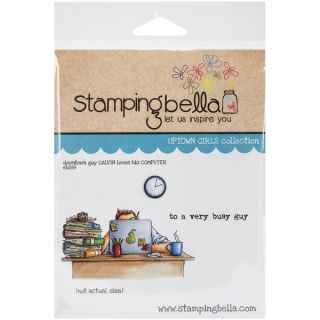 Stamping Bella Cling Rubber Stamp 3.75X5 Uptown Guy Calvin Loves His