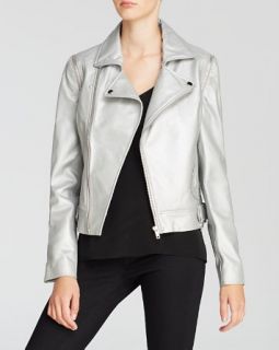 AQUA Jacket   Leather Zip Off Sleeve Moto