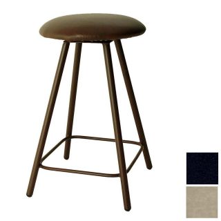 Grace Collection Satin Black 24 in Counter Stool