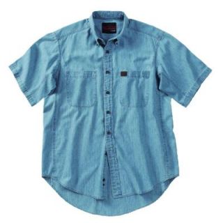 RIGGS WORKWEAR 2X Large Men's Riggs Chambray Work Shirt 3W531BL