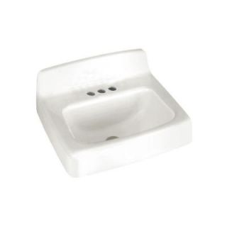 American Standard Regalyn Wall Mounted Bathroom Sink in White 4867.004.020