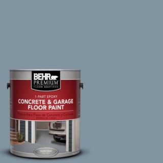 BEHR Premium 1 Gal. #PFC 54 Blue Tundra 1 Part Epoxy Concrete and Garage Floor Paint 90001