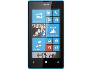 Nokia Lumia 520 8GB 3G Black/Blue Unlocked GSM Windows 8 OS Cell Phone 4.0" 512MB RAM