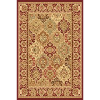 Rugs America New Vision Rectangular Red Floral Woven Area Rug (Common 8 ft x 10 ft; Actual 7.83 ft x 10.83 ft)