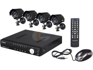 Vonnic DK8 C1804CM 8 Channel H.264 DVR + 4 CMOS Night Vision Cameras Surveillance Kit (HDD Sold Separately)