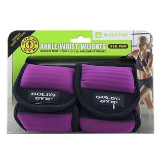 Gold's Gym Ankle/Wrist Weights, 3lb pair