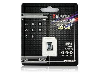 Kingston 16GB microSDHC Flash Card Model SDC10/16GB