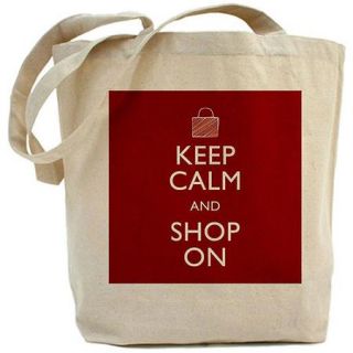  Keep Calm and Shop On Tote Bag