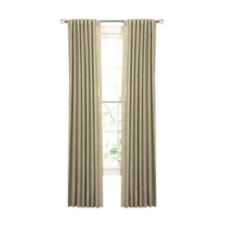allen + roth Evington 63 in L Solid Thyme Back Tab Curtain Panel