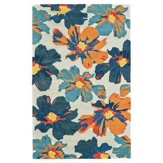 john f. by Feizy Ella Hand Tufted Wool Area Rug   Botanical (5x8