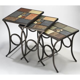 Hillsdale Furniture Pompei Slate 3 Piece Nesting Tables