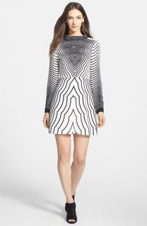 MARC BY MARC JACOBS Radio Waves Print Woven A Line Dress