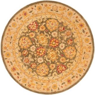 Safavieh Anatolia Green/Gold 4 ft. x 4 ft. Round Area Rug AN553A 4R