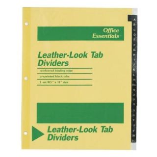 Avery A z Leather look Tab Dividers   Printeda   Z   8.50" X 11"   25 / Set   Buff Divider (AVE11483)