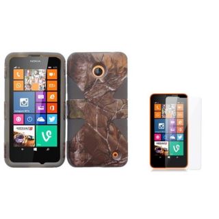 INSTEN Camouflage+Gray Hybrid Dynamic Slim Hard Skin Case For Nokia Lumia 635+Clear Screen Protector