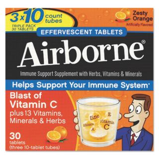 Airborne Immune Support Effervescent Tablet Orange 30 Count   16861965