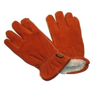 G & F Suede Cowhide Large Leather Gloves with Pile Lined (3 Pair) 6454L 3