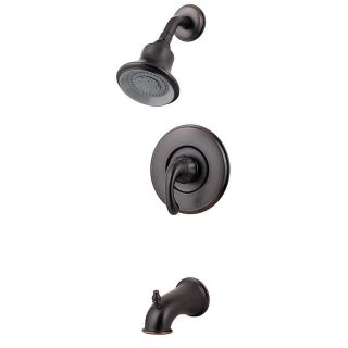 Pfister Treviso Tuscan Bronze 1 Handle Bathtub and Shower Faucet with Multi Function Showerhead