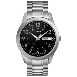 Timex Mens T2M932 Elevated Classics Dress Stainless Steel Expansion