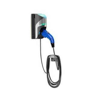 TurboDock 20 ft. 16 Amp 120/240 Volt Commercial/Workplace EV Charging Station with Single Wall Mount 20088 020, Single Wall Mount