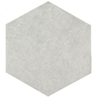 Merola Tile Traffic Hex Silver 8 5/8 in. x 9 7/8 in. Porcelain Floor and Wall Tile (11.19 sq. ft. / case) FCD10TSX