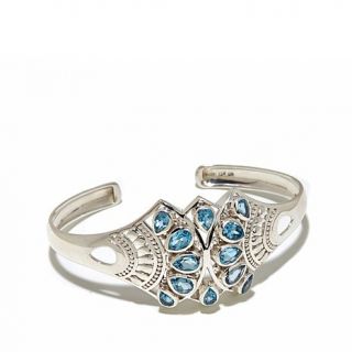 Himalayan Gems™ Gemstone Sterling Silver "Butterfly" Cuff Bracelet   7768861