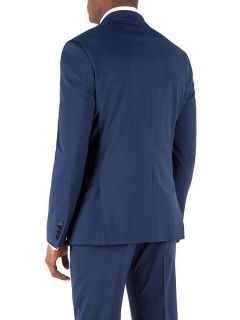 Alexandre of England Plain Notch Collar Slim Fit Jacket Blue