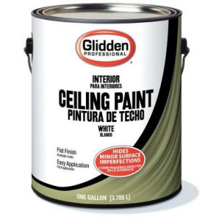Glidden Professional 1 gal. Flat Ceiling Paint GPL 0000 01