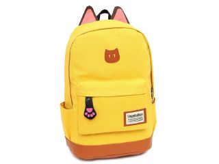 AM Landen® Super Cute Light Weight Canvas CAT Ears Backpacks