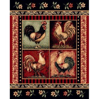 DonnieAnn Company Lodge Design Rooster Novelty Rug