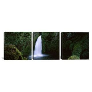 iCanvas Photography Waterfall in a Forest Columbia River Gorge, Oregon, USA 3 Piece on Wrapped Canvas Set
