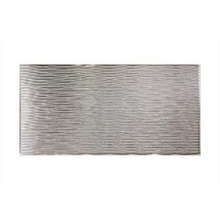 Fasade 96 in. x 48 in. Dunes Horizontal Decorative Wall Panel in Brushed Aluminum S71 08