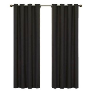 Eclipse Wyndham Blackout Charcoal Curtain Panel, 63 in. Length 12968052063CHR