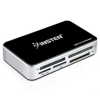 Insten USB 3.0 All in 1 Multi Memory Card Reader For SD/SDHC/Micro SD/Compact Flash/MS/MS Pro/XD (with USB 3.0 Cable)