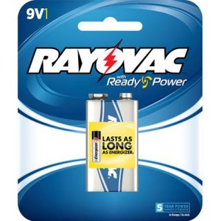Rayovac Alkaline 9V Battery, 1 pack