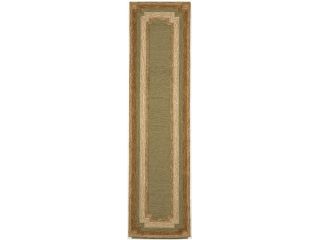 Border Green 24" x 8' Indoor/Outdoor Rug