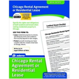 Adams LF310 CHI Residential Lease Form for the City of Chicago