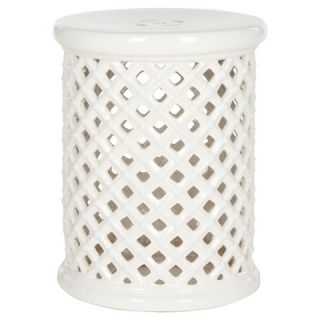 Safavieh Ischia Garden Stool   White