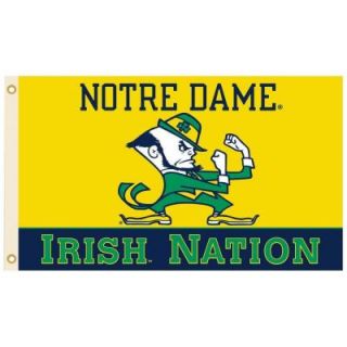 BSI Products NCAA 3 ft. x 5 ft. Notre Dame Flag 95236