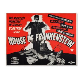 Vintage Apple Collection House of Frankenstein Canvas Art