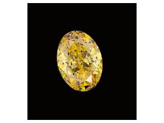 Natural loose diamond 1.25 carat VS1 yellow canary oval cut loose diamond