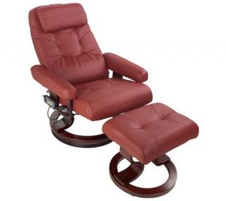 8 Motor Heated Reclining Massage Chair and Footrest   V20995 —
