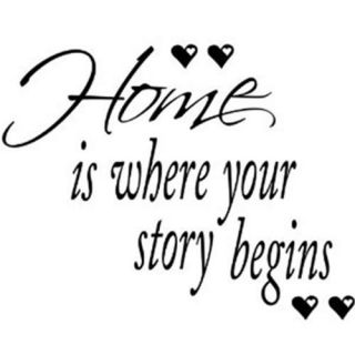 RoomMates RMK1768SS Home is Where Your Story Begins Peel & Stick Quotable