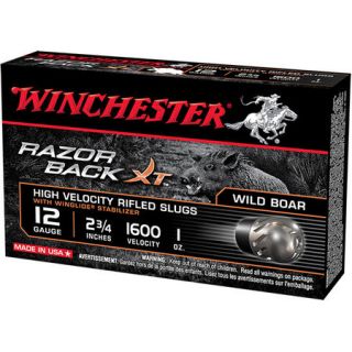 Winchester Razorback XT Shotshells 12 ga. 2 3/4 1 oz. Hollow Point Slug 724948
