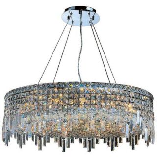 Worldwide Lighting Cascade Collection 18 Light Chrome and Crystal Chandelier W83604C32