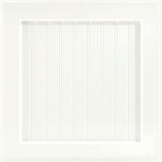 American Woodmark 14 9/16x14 1/2 in. Cabinet Door Sample in Shorebrook White 95028