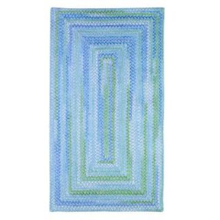 Capel Country Grove Concentric Deep Blue Sea 2 ft. 3 in. x 4 ft. Accent Rug 0058QS00270048400
