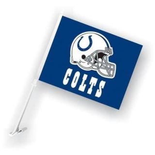 Fremont Die  Inc. 98924 Car Flag W/Wall Brackett   Indianapolis Colts