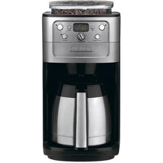 Cuisinart Burr Grind & Brew Thermal 12 Cup Automatic Coffeemaker, Brushed Chrome